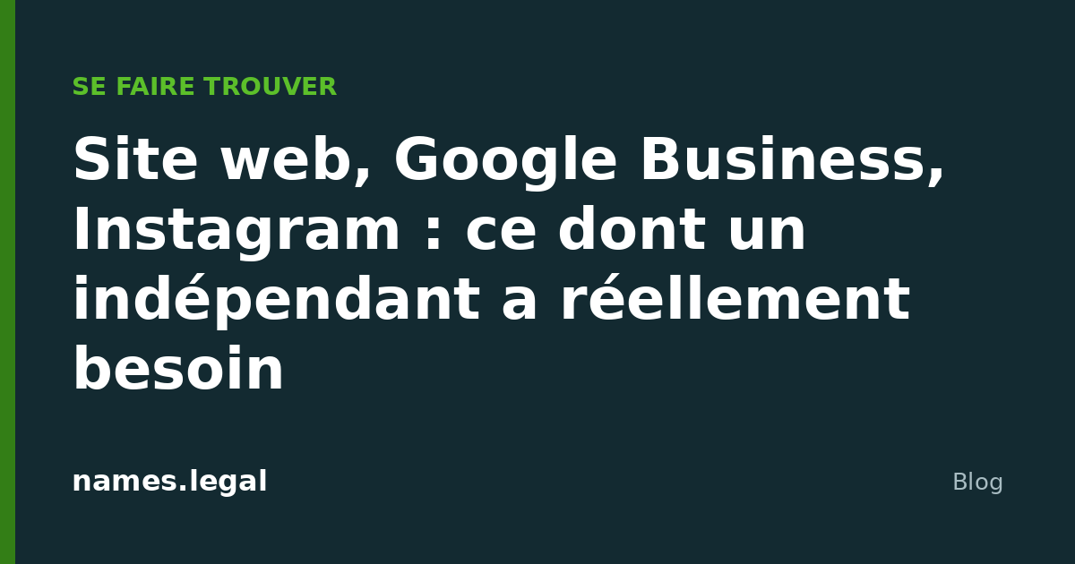 Site, Google Business, Instagram: do que um independente precisa mesmo